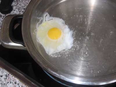 Яйцо бланшированное. Рецепт №13.
