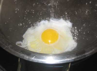 Яйцо бланшированное. Рецепт №13.