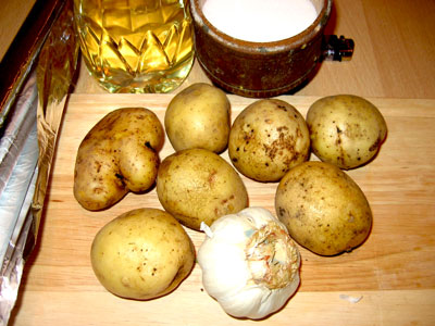 Печеный картофель (постное блюдо)