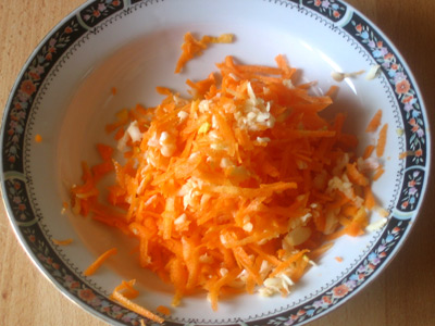 Морковь с чесноком
