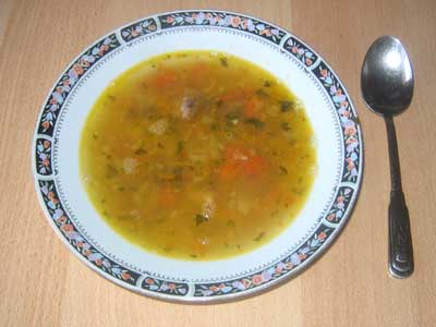 Суп гороховый из баранины