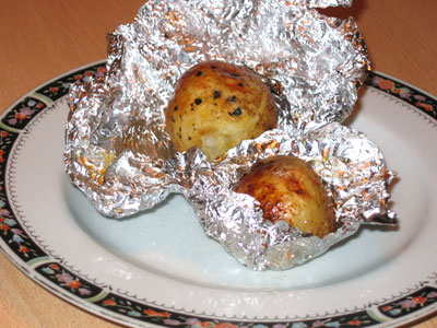 Печеный картофель (постное блюдо)