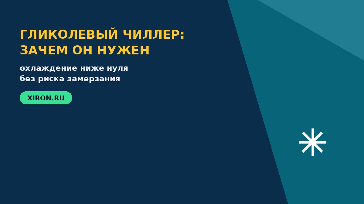 Чиллер для охлаждения гликоля