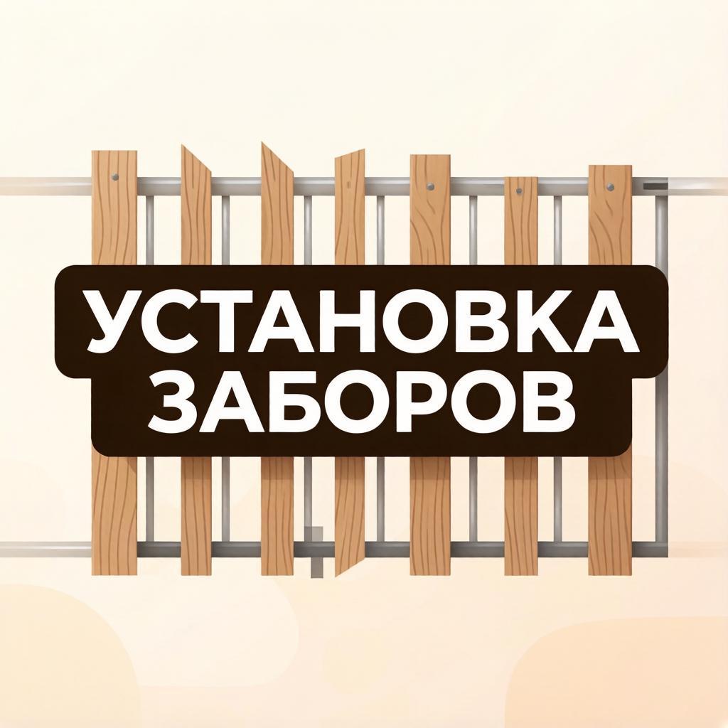 Установка забора